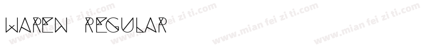 Waren Regular字体转换
